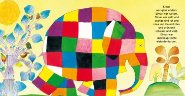 Abbildung aus dem Bilderbuch vom bunten Elefanten